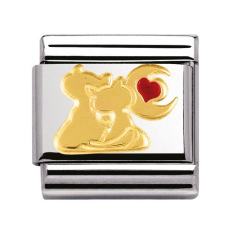 Maillon Nomination classic chats sous la lune