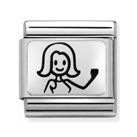 Maillon Nomination classic Famille Maman en Argent