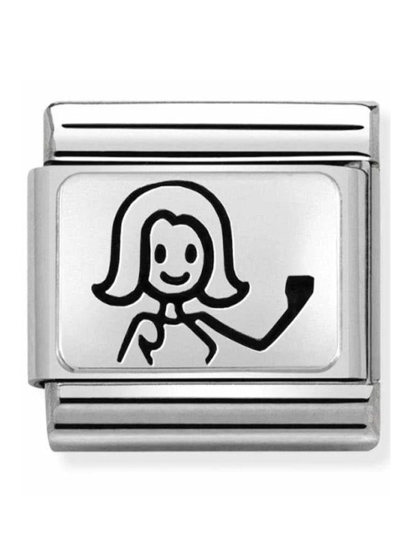 Maillon Nomination classic Famille Maman en Argent