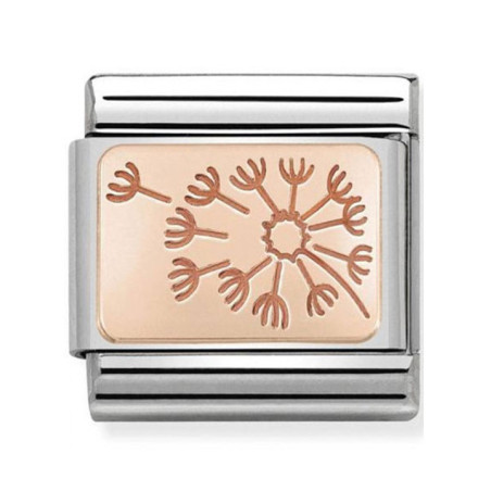 Maillon Nomination classic pissenlit Or rose