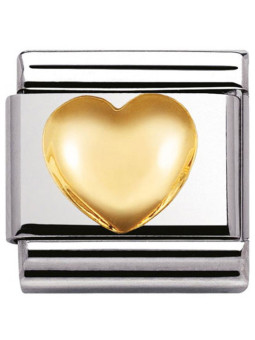 Maillon Nomination classic Cœur bombé or