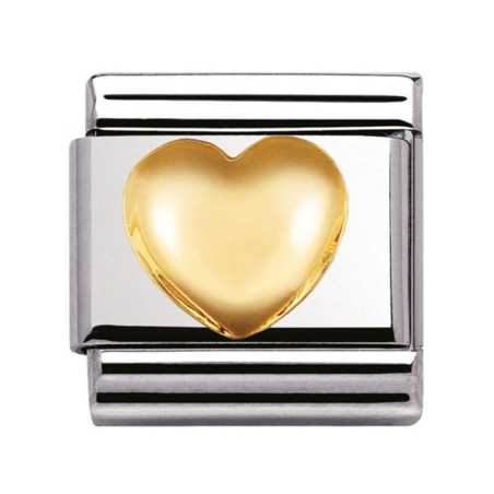 Maillon Nomination classic Cœur bombé or