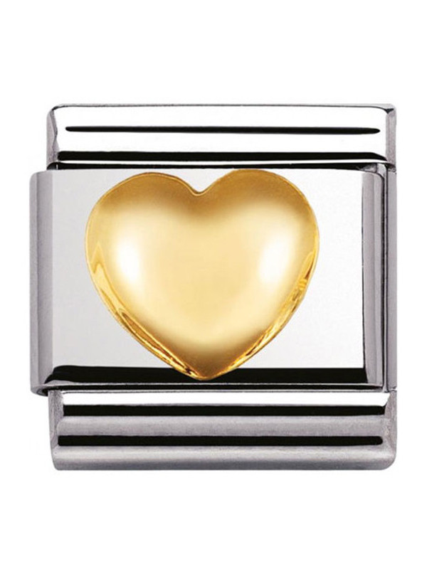 Maillon Nomination classic Cœur bombé or