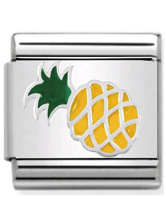 Maillon Nomination classic ananas en Argent
