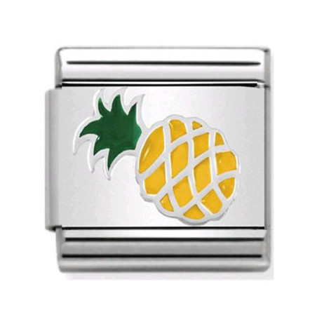 Maillon Nomination classic ananas en Argent