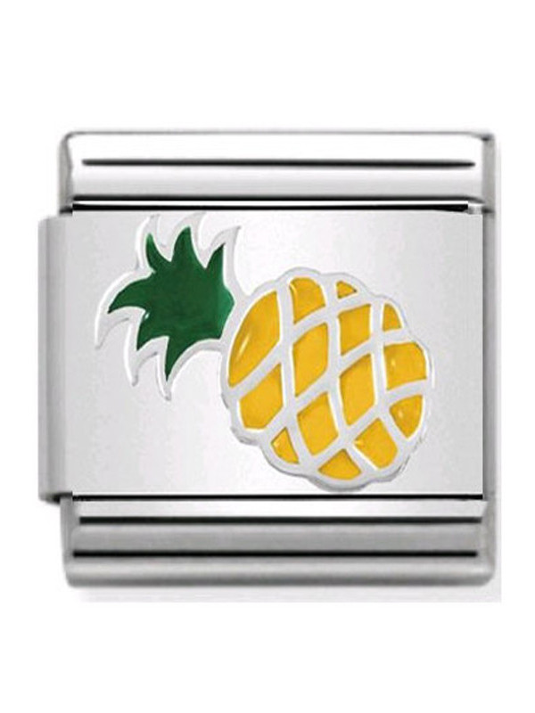 Maillon Nomination classic ananas en Argent