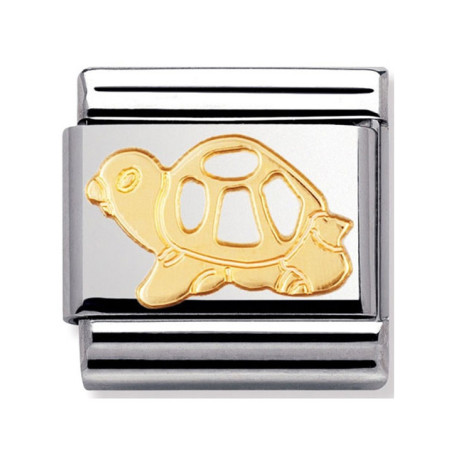 Maillon Nomination classic Tortue en Or