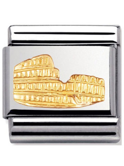 Maillon Nomination classic Colisée de Rome en relief