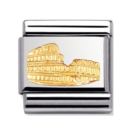 Maillon Nomination classic Colisée de Rome en relief