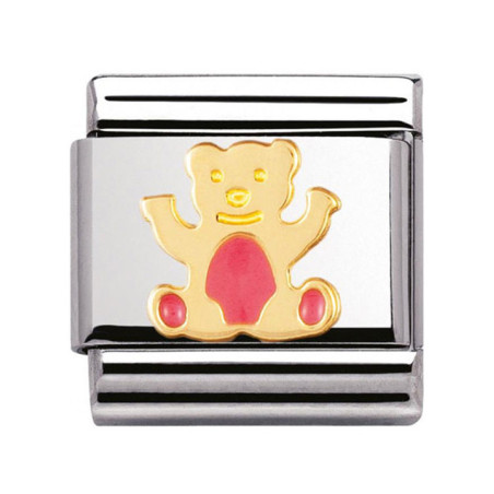 Maillon Nomination classic ourson en Or