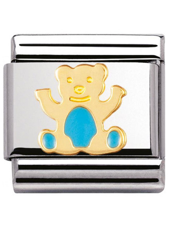 Maillon Nomination classic ourson bleu