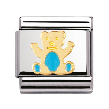 Maillon Nomination classic ourson bleu