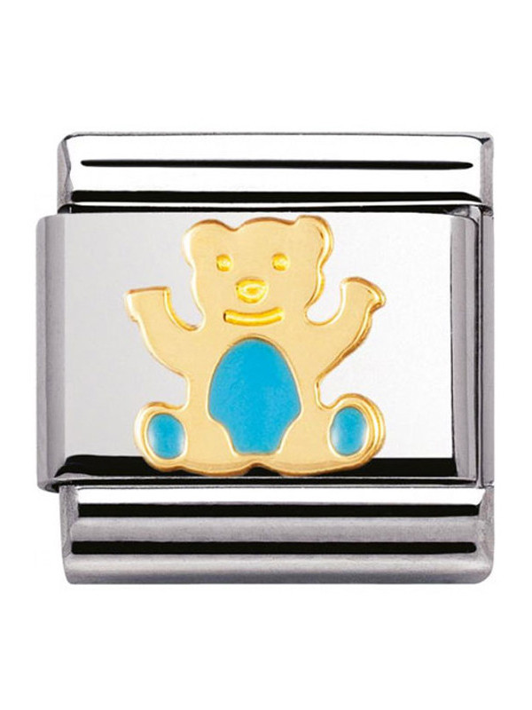 Maillon Nomination classic ourson bleu