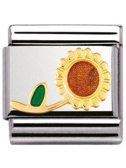 Maillon Nomination classic fleur tournesol