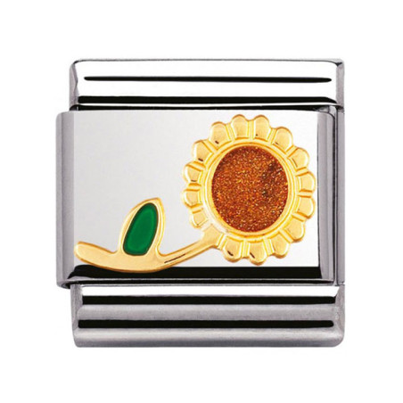 Maillon Nomination classic fleur tournesol