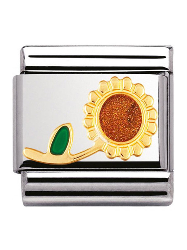 Maillon Nomination classic fleur tournesol