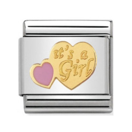 Maillon Nomination classic c'est une fille en Or