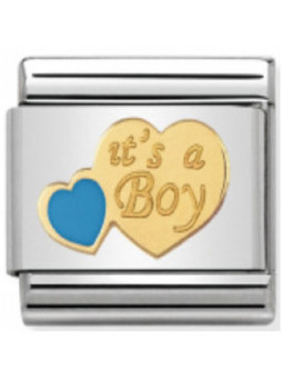 Maillon Nomination classic c'est un garçon en Or