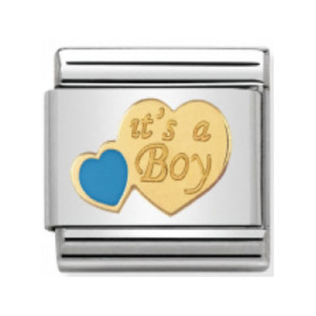 Maillon Nomination classic c'est un garçon en Or