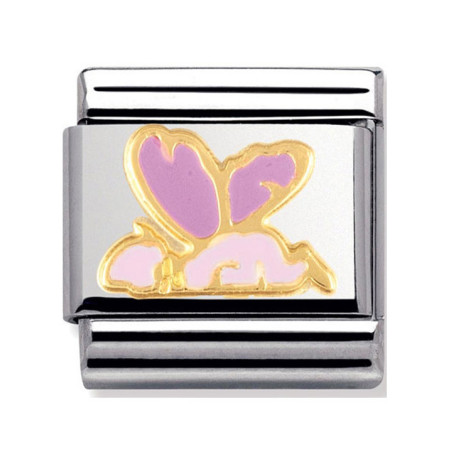 Maillon Nomination classic bébé rose