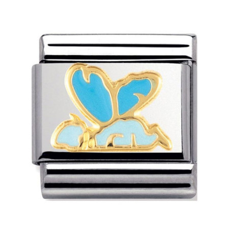 Maillon Nomination classic bébé bleu