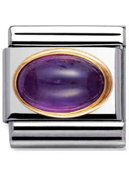 Maillon Nomination classic améthyste violette