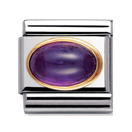 Maillon Nomination classic améthyste violette