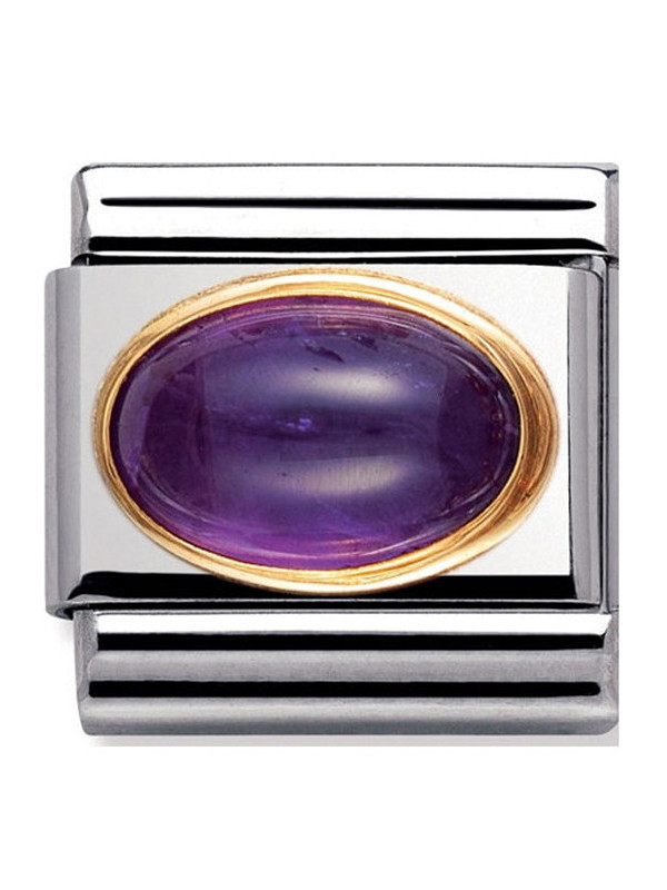 Maillon Nomination classic améthyste violette