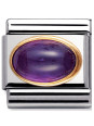 Maillon Nomination classic améthyste violette