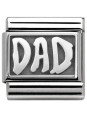 Maillon Nomination classic Argent Dad
