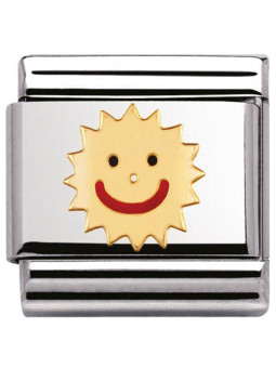 Maillon Nomination classic soleil souriant