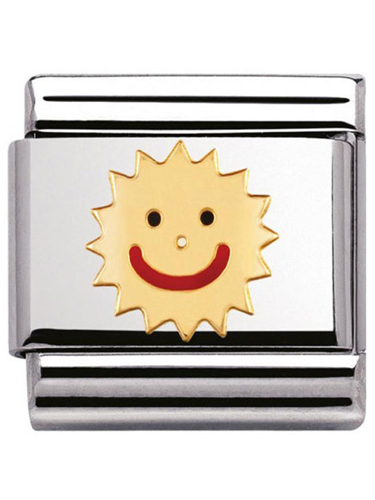 Maillon Nomination classic soleil souriant