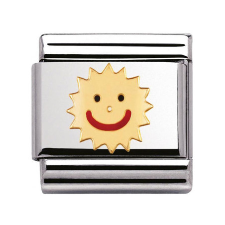 Maillon Nomination classic soleil souriant
