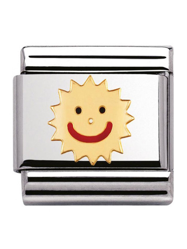 Maillon Nomination classic soleil souriant