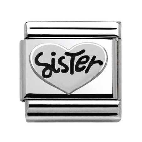 Maillon Nomination classic Argent sister