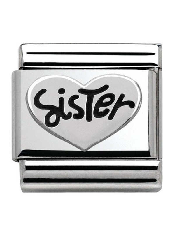 Maillon Nomination classic Argent sister