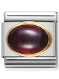Maillon Nomination classic Birthstone Janvier pierre semi-précieuse ovale