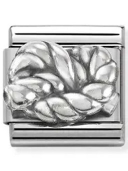 Maillon Nomination classic symbole de l'infini en Argent