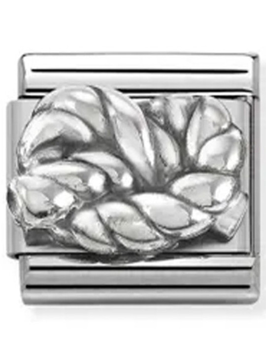 Maillon Nomination classic symbole de l'infini en Argent