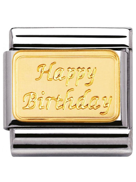 Maillon Nomination classic Happy Birthday