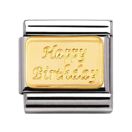 Maillon Nomination classic Happy Birthday