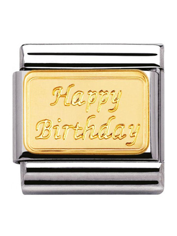 Maillon Nomination classic Happy Birthday