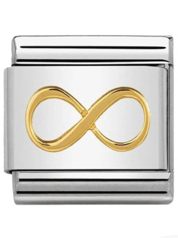 Maillon Nomination classic symbole infini en Or