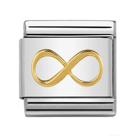 Maillon Nomination classic symbole infini en Or