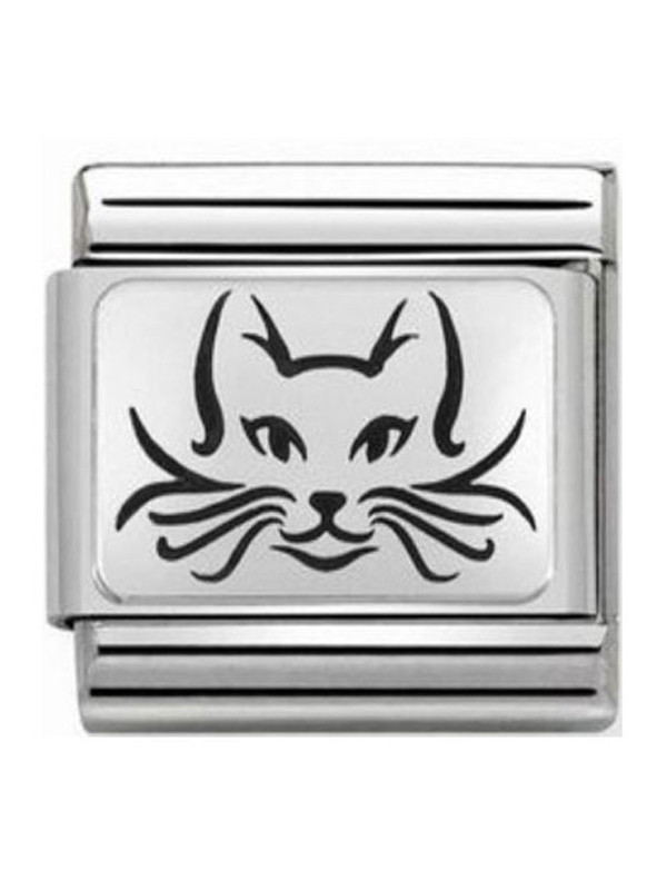 Maillon Nomination classic chat en Argent