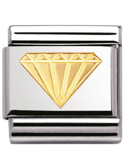 Maillon Nomination classic diamant en Or