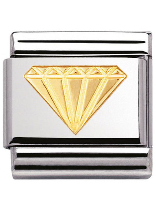 Maillon Nomination classic diamant en Or
