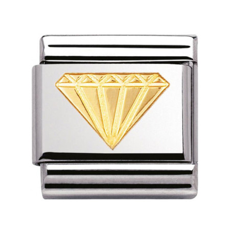 Maillon Nomination classic diamant en Or