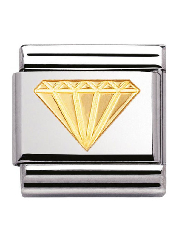 Maillon Nomination classic diamant en Or