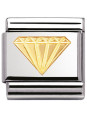 Maillon Nomination classic diamant en Or